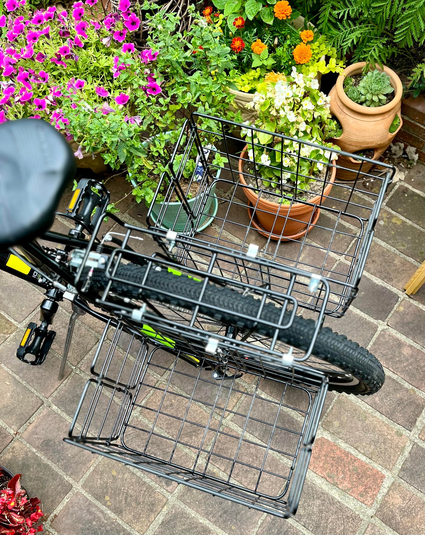 215 Black Rear Rack – Wald Bicycle Baskets