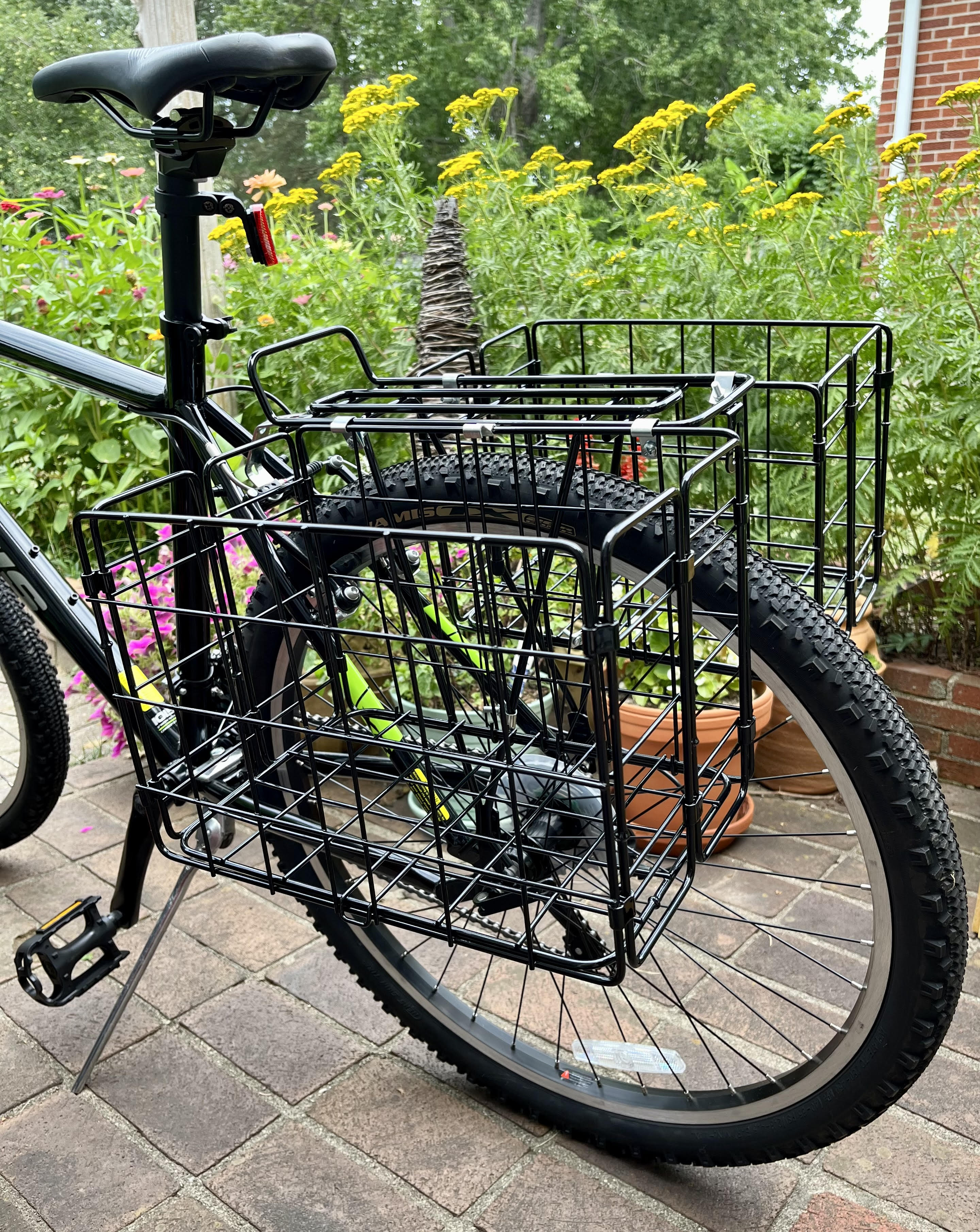 582 Rear Basket Black – Wald Bicycle Baskets